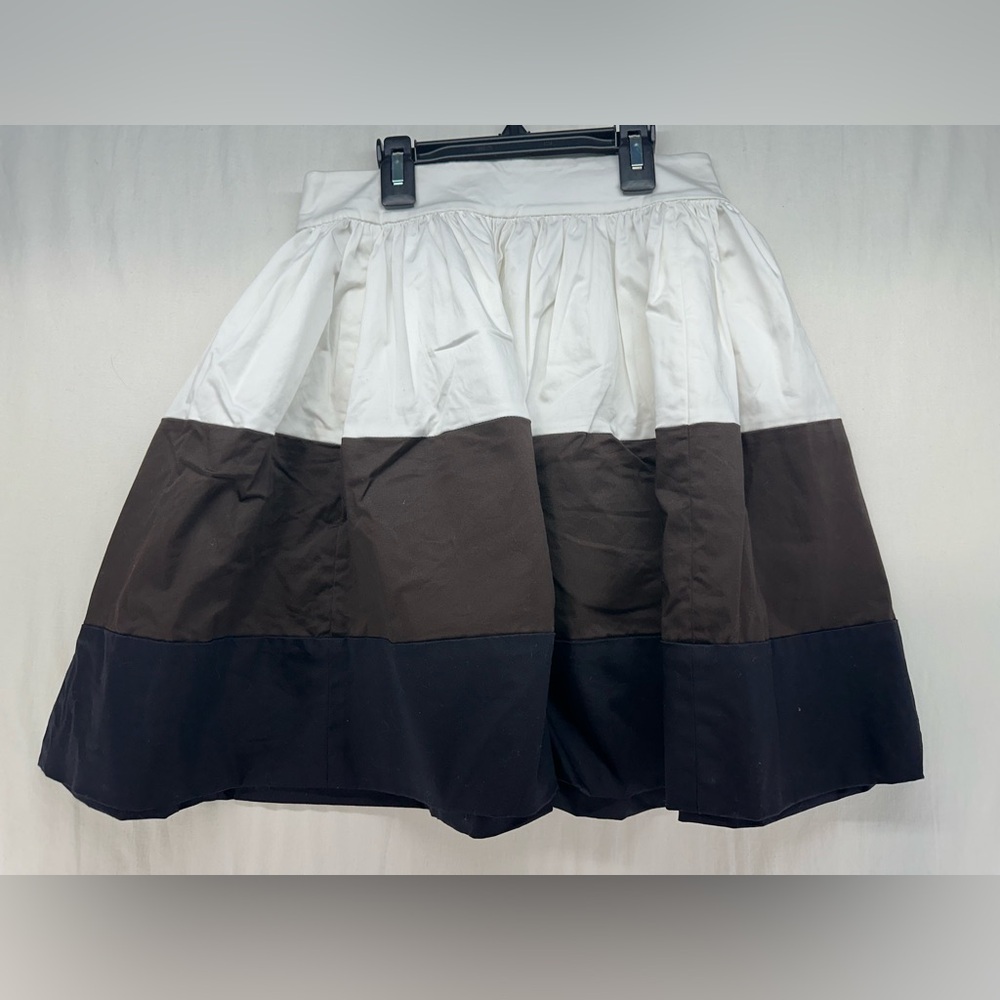 KATE SPADE‎ Color Block Skirt The Rules Cotton Mini Skirt Size 4